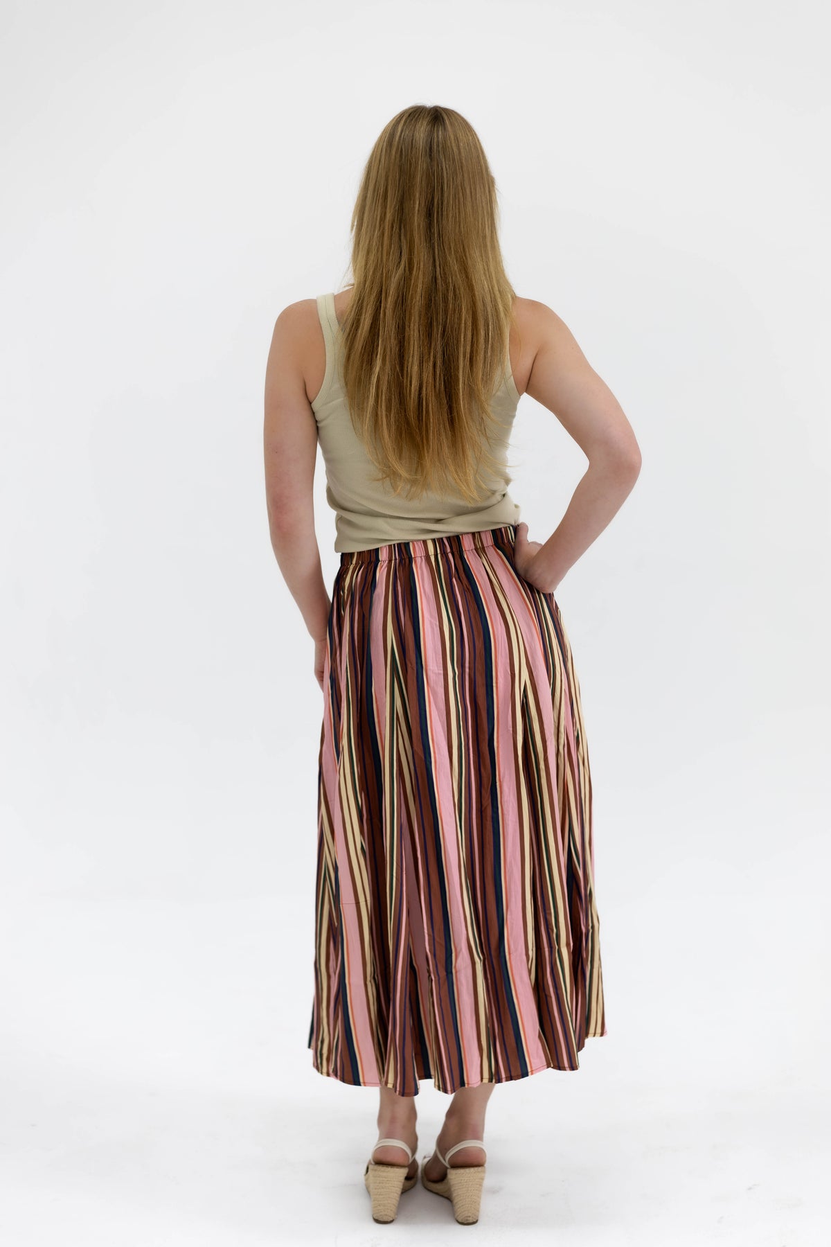 Multi Stripe Skirt