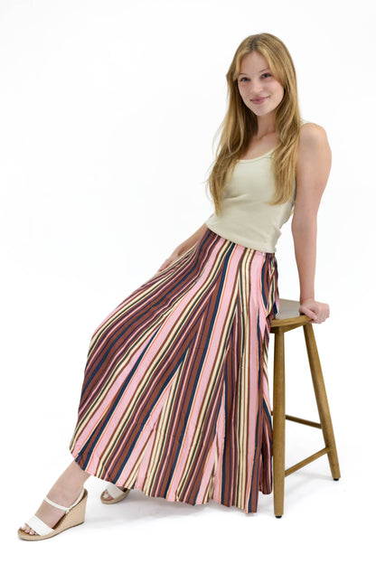 Multi Stripe Skirt
