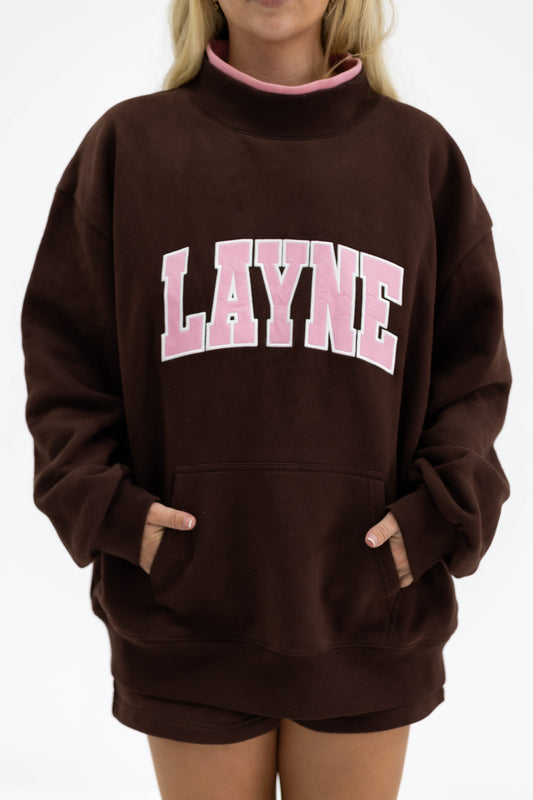 Cherry Mocha Mockneck